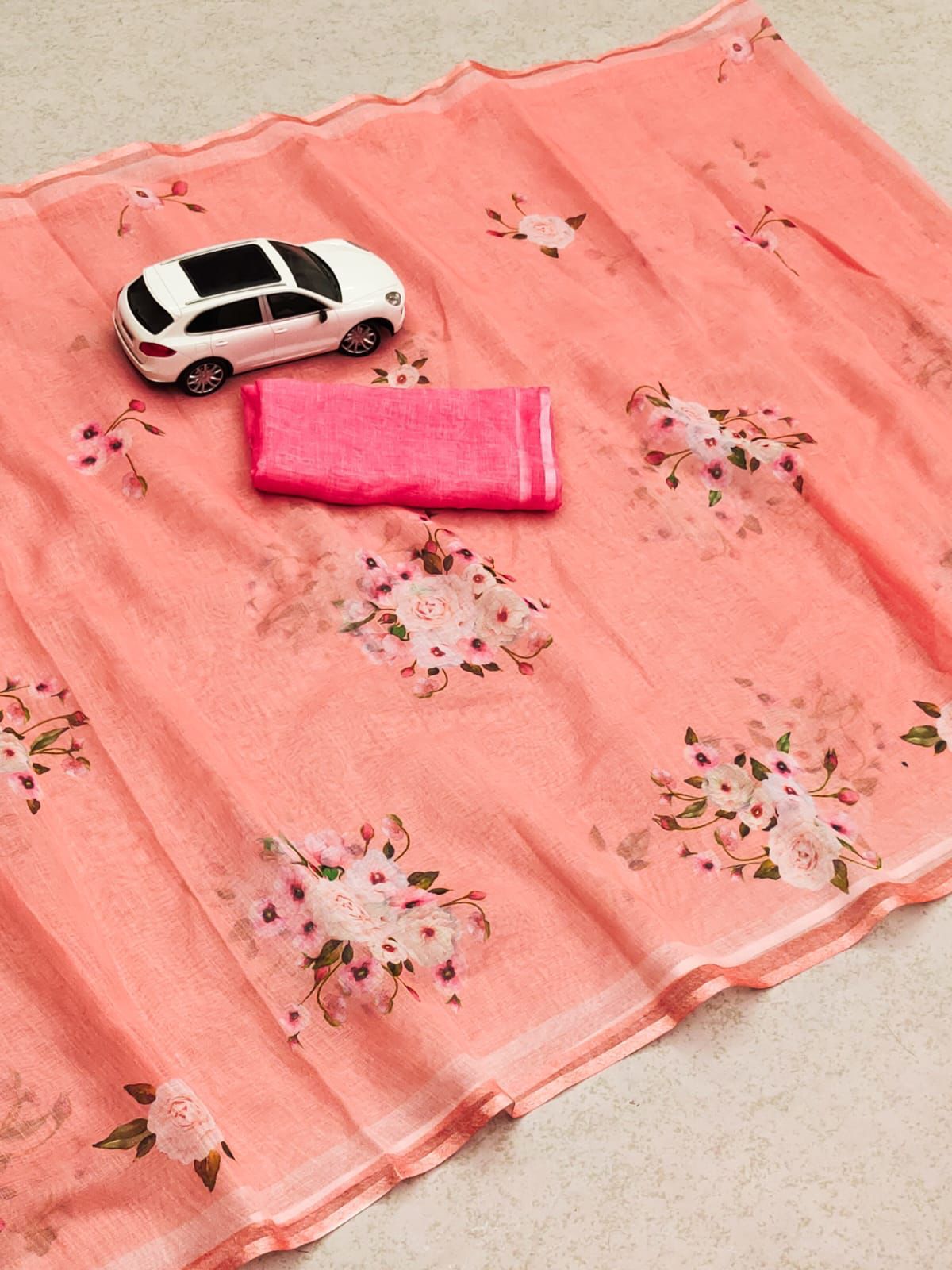 MG 256 Linen Printed Daily Wear Sarees Catalog